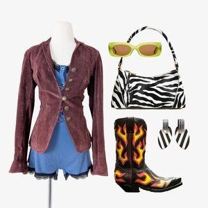 Danier Suede Jacket Long Sleeve Blazer Size S Burgundy Leather